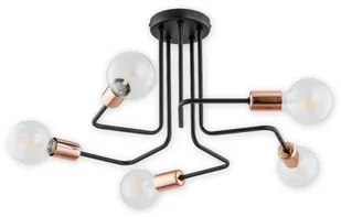 LEMIR Pixi lampa wisząca 5-punktowa O2745 W5 CZA - Lampy sufitowe - miniaturka - grafika 1