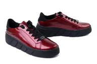 Półbuty damskie - RIEKER W2601-35 red, półbuty damskie - Rieker - miniaturka - grafika 1