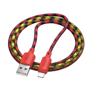 Kabel USB A do Lightning Hoco 2,4A 1 m X116 gradient czerwony - Kable USB - miniaturka - grafika 1