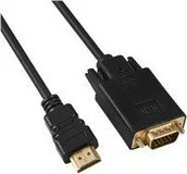 Kable komputerowe i do monitorów - Kabel PremiumCord HDMI - D-Sub VGA 2m czarny khcon-50 - miniaturka - grafika 1