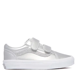 Tenisówki Vans Old Skool V VN000CYA7VF1 Srebrny - Buty dla dziewczynek - miniaturka - grafika 1