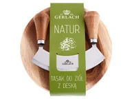 Noże kuchenne - Gerlach Tasak do ziół z deską NATUR | - miniaturka - grafika 1