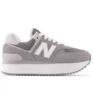 Buty sportowe damskie - Buty New Balance WL574ZSD - szare - grafika 1