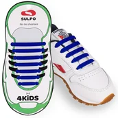 Akcesoria obuwnicze - Elastyczne sznurowadła dla dzieci. Granatowy - miniaturka - grafika 1