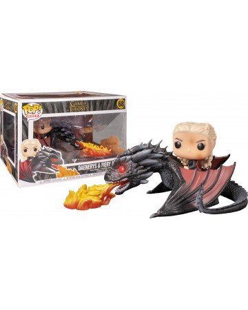 Funko POP! Rides, figurka kolekcjonerska, Gra o Tron, Daenerys&Fiery Drogon, 68