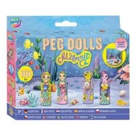 Zabawki kreatywne - Zestaw drewnianych laleczek do malowania Syrenki Grafix - miniaturka - grafika 1