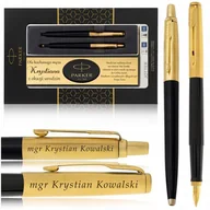 Długopisy - Zestaw Prezentowy Parker Jotter Pióro I Długopis 24k + Grawer + Dedykacja - miniaturka - grafika 1