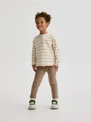 Bluzki dla niemowląt - Reserved - Longsleeve w paski - jasnożółty - miniaturka - grafika 1