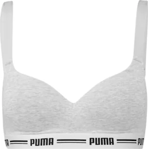 Stanik damski sportowy Puma Padded Top 1P Hang szary 907863 03-S - Biustonosze - miniaturka - grafika 1