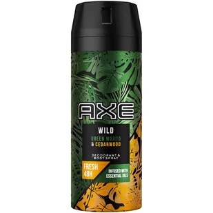 Axe Wild Green Mojito & Cedarwood Dezodorant w aerozolu 150ml - Dezodoranty i antyperspiranty męskie - miniaturka - grafika 1