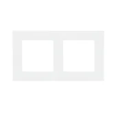 Klawisze i ramki - SIMON55 Ramka 2-krotna LINE; Biały mat - miniaturka - grafika 1