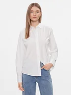 Koszule damskie - Tommy Hilfiger Koszula Essential WW0WW40543 Biały Regular Fit - miniaturka - grafika 1