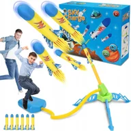 Zabawki i gry sportowe - WYRZUTNIA RAKIET RAKIETY ZABAWKA ZRĘCZNOŚCIOWA DLA DZIECI POMPKA NA RAKIETY - miniaturka - grafika 1