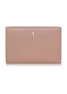 Portfele - Różowy skórzany portfel damski - miniaturka - grafika 1