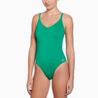 Stroje kąpielowe - Strój pływacki jednoczęściowy damski Nike Essential V-Neck stadium - miniaturka - grafika 1