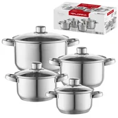 Zestawy garnków i patelni - Florina KOMPLET GARNKÓW 8 CZĘŚCI POLPO 5K0339 - miniaturka - grafika 1