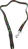 Smycze dla psów - SIGNAL LEASH - Smycz z kolorową iluminacją LED dla średnich i dużych psów, czarna - miniaturka - grafika 1