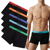 Majtki męskie - BOKSERKI MĘSKIE bawełniane dopasowane nieuciskające wygodne Atlantic *M - miniaturka - grafika 1