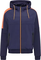 Bluzy męskie - Mo SPORTS Bluza męska (opakowanie 12 sztuk), granatowy, pomarańczowy, L - miniaturka - grafika 1