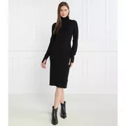 Sukienki - Calvin Klein Wełniana sukienka EXTRA FINE HIGH-NK - miniaturka - grafika 1