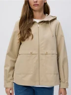 Kurtki damskie - Reserved - Kurtka parka z kapturem - beżowy - miniaturka - grafika 1