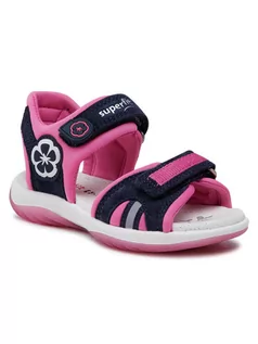 Buty dla dziewczynek - Superfit Sandały 1-606127-8010 S Granatowy - grafika 1