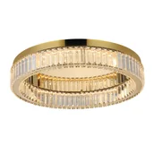 Lampy sufitowe - Sufitowa lampa SPARK AZ5784 Azzardo LED 48W 3000K glamour złota - miniaturka - grafika 1