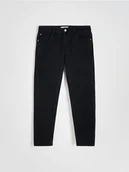 Spodnie męskie - Reserved - Jeansy slim fit - czarny - miniaturka - grafika 1