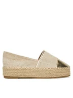Espadryle damskie - DeeZee Espadryle JSZ701-2 Złoty - miniaturka - grafika 1