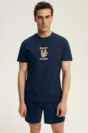 Piżamy męskie - Piżama męska Legend niebieska krótka L - miniaturka - grafika 1