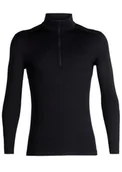 Bielizna sportowa damska - Bluza termoaktywna damska Icebreaker 200 Oasis L/S Half Zip - black - miniaturka - grafika 1