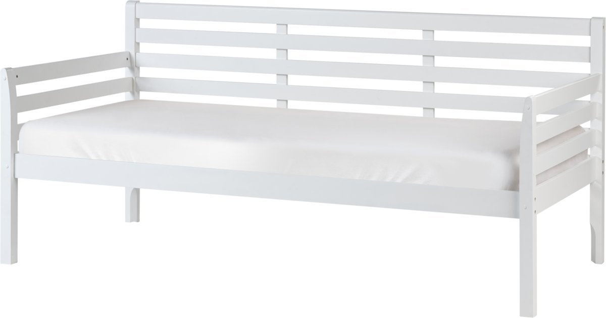 Beliani Łóżko dzienne Drewno THEZA 90 x 200 cm Biały