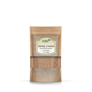 ZIÓŁKO Ziółko Siemię Lniane brązowe mielone 500 g ZI296 - Herbata - miniaturka - grafika 2