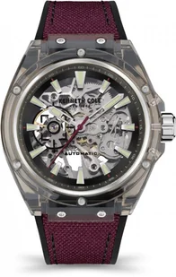 Zegarek Zegarek męski KENNETH COLE KCWGR2136401 czerwony sportowy skeleton - Zegarki męskie - miniaturka - grafika 1