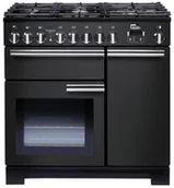 Kuchenki gazowo-elektryczne - Kuchnia FALCON Professional Deluxe 90 Czarny charcoal chrom - miniaturka - grafika 1