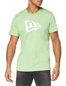 Koszulki męskie - New Era Męski T-shirt Ne Flag Tee Aqm z krótkim rękawem turkusowy turkusowy S - miniaturka - grafika 1