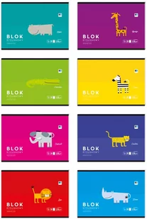 Inter-druk Blok rysunkowy A4 BB Kids 20k. 120g. - Szkolne artykuły papiernicze - miniaturka - grafika 1