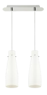 Lampy sufitowe - Lampex Lampa wisząca Rodan 2, biała - miniaturka - grafika 1
