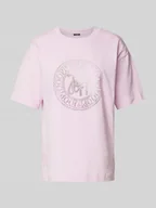 Koszulki i topy damskie - T-shirt z detalami z logo model ‘Teggi’ - miniaturka - grafika 1