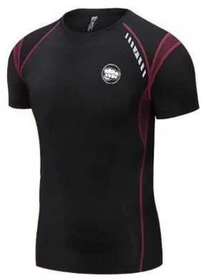 Koszulki sportowe męskie - WarHouse Rashguard Performance Small Logo Krótki Rękaw Black - grafika 1