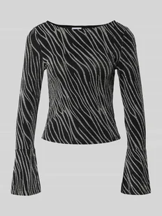 Bluzka z długim rękawem i okrągłym dekoltem model ‘GILLY’ - Sukienki - miniaturka - grafika 1