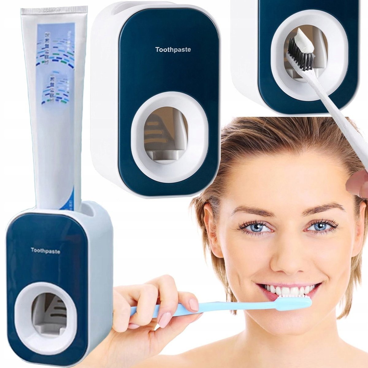 AUTOMATYCZNY DOZOWNIK NA PASTĘ DO ZĘBÓW WYCISKACZ PASTY SAMOPRZYLEPNY