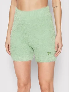 Reebok Szorty materiałowe Cozy Legging H46811 Zielony Fitted Fit - Spodnie sportowe damskie - miniaturka - grafika 1