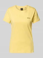 Koszulki i topy damskie - T-shirt z wyhaftowanym logo model ‘Esogo’ - miniaturka - grafika 1