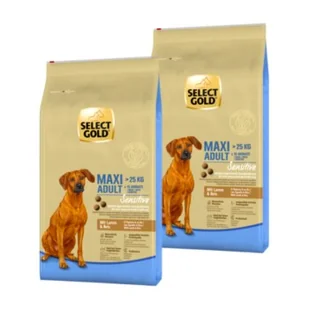 SELECT GOLD Sensitive Adult Maxi Jagnięcina i ryż 2x12 kg - Sucha karma dla psów - miniaturka - grafika 1