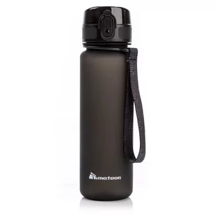 Meteor, Bidon sportowy, czarny, 650 ml - Shakery i bidony sportowe - miniaturka - grafika 1
