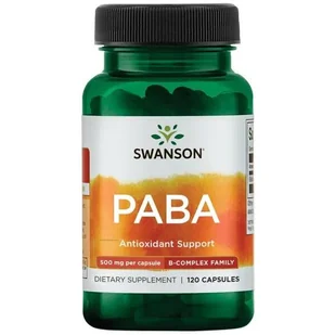 Swanson - PABA, 500mg, 120 kapsułek - Witaminy i minerały - miniaturka - grafika 1