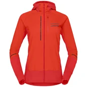Bluzy sportowe damskie - Bluza damska Norrona senja Alpha90 Hood Rozmiar: L / Kolor: pomarańczowy - miniaturka - grafika 1