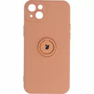 Etui i futerały do telefonów - Bizon Etui Case Silicone Ring Sq do iPhone 14 Plus pomarańczowe - miniaturka - grafika 1