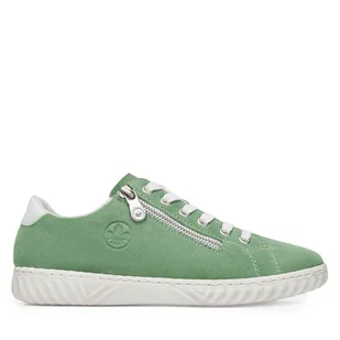 Sneakersy Rieker N0900-52 Zielony - Sneakersy damskie - miniaturka - grafika 1